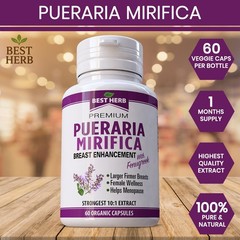 2 PACK Pueraria Mirifica Fenugreek Breast Growth Bust Cup Enhancement Firm Body