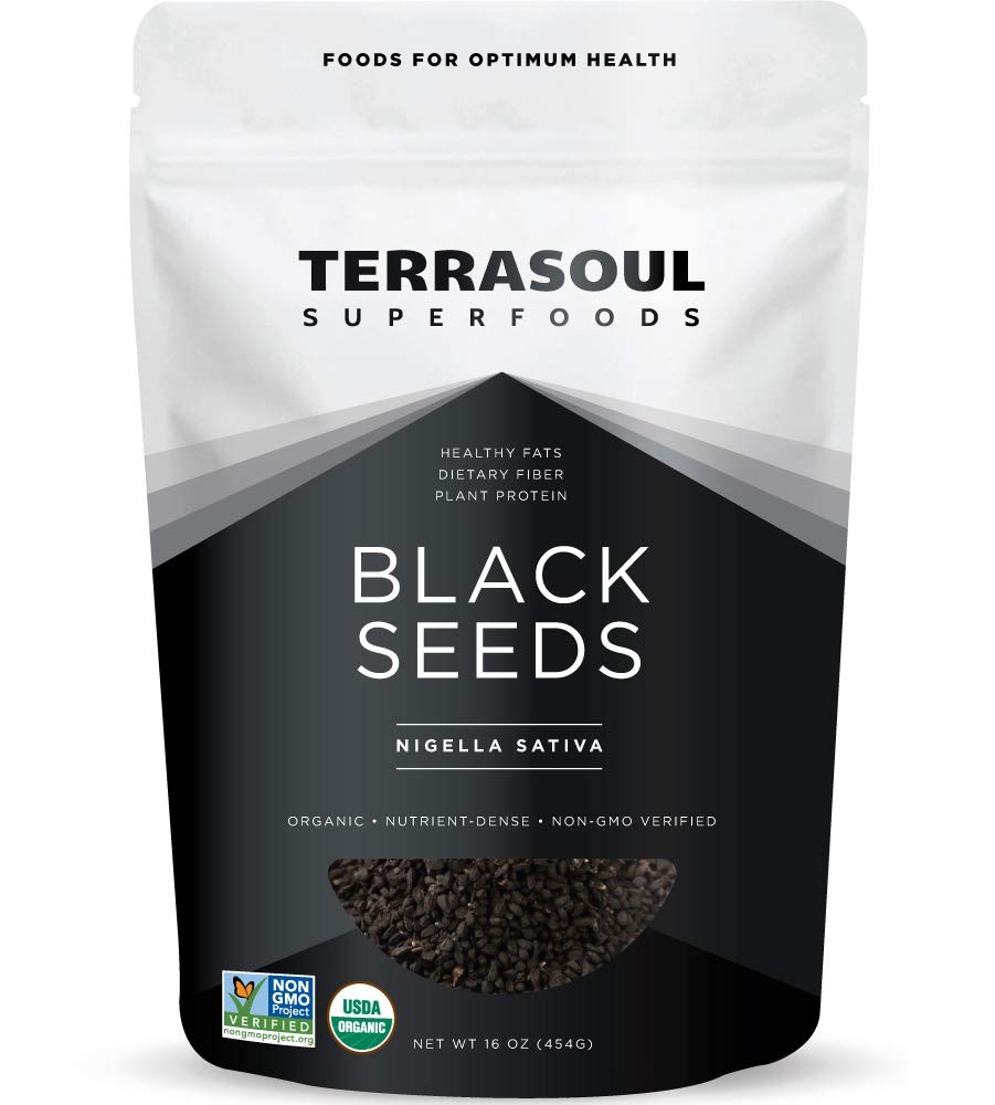Organic Black Cumin Seeds Nigella Sativa 1 Lb Raw Non–GMO Vegan Kosher Whole