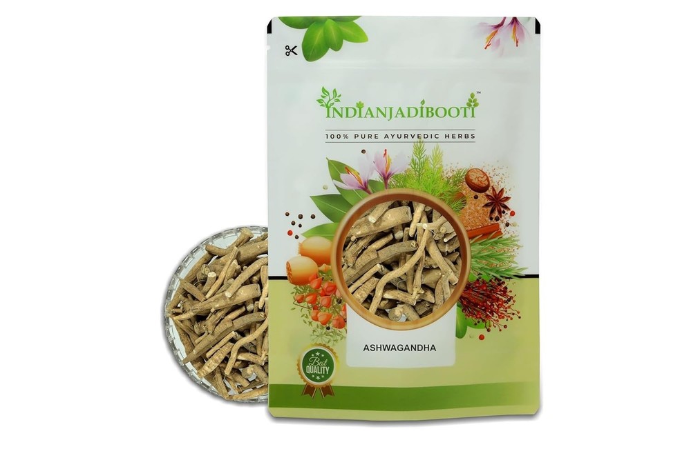 Ashwagandha Roots Withania Somnifera Indian Ginseng Raw & Whole Herbs-250 GRAMS