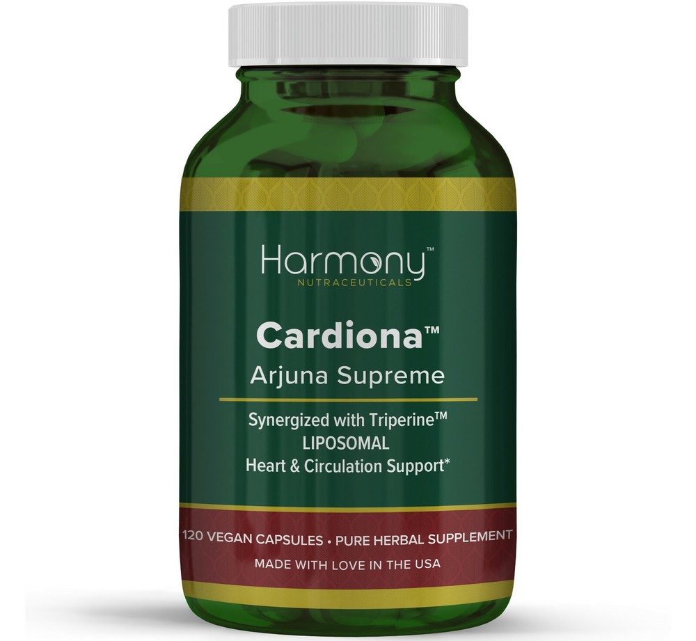 Cardiona Arjuna Synergized w/o Triperine Ayurvedic Cardio Support 120 Vegan Cap