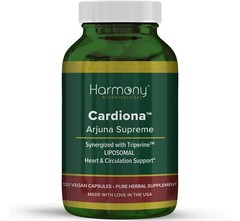Cardiona Arjuna Synergized w/o Triperine Ayurvedic Cardio Support 120 Vegan Cap