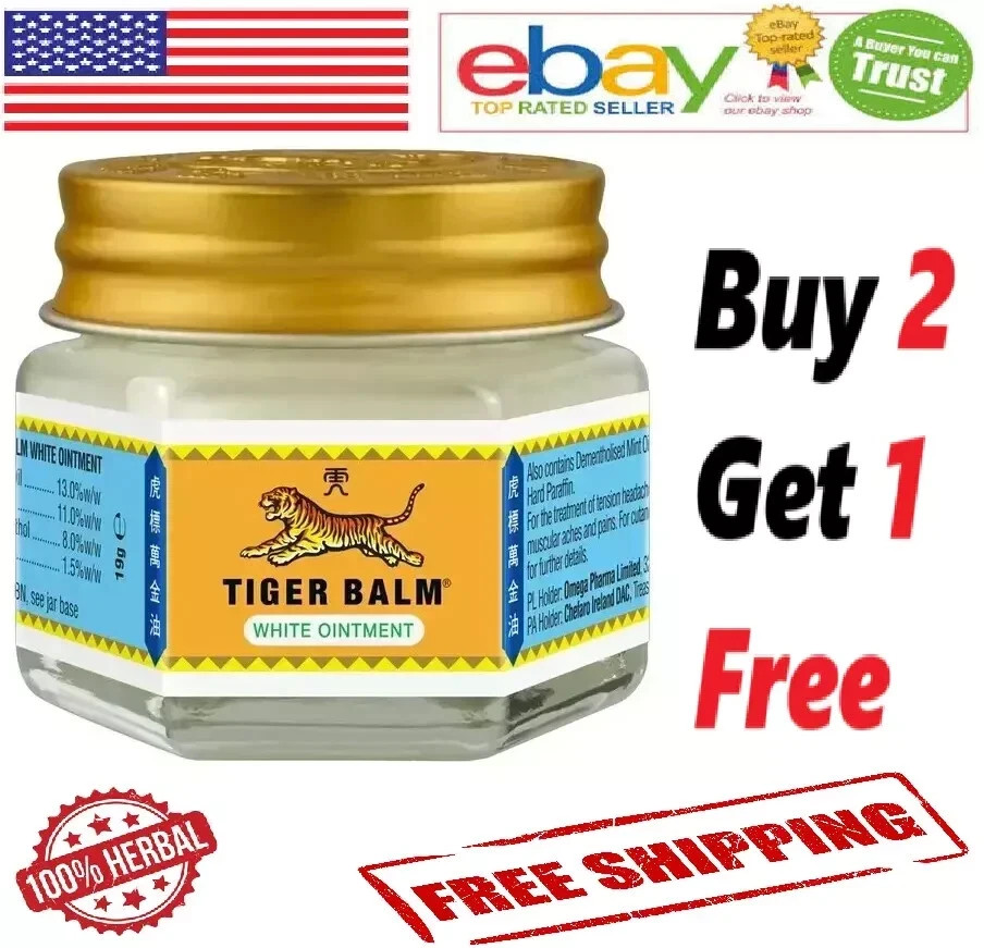 Tiger Balm White Super Strength Pain Relief Ointment 21ml Joint Pain Muscle Pain