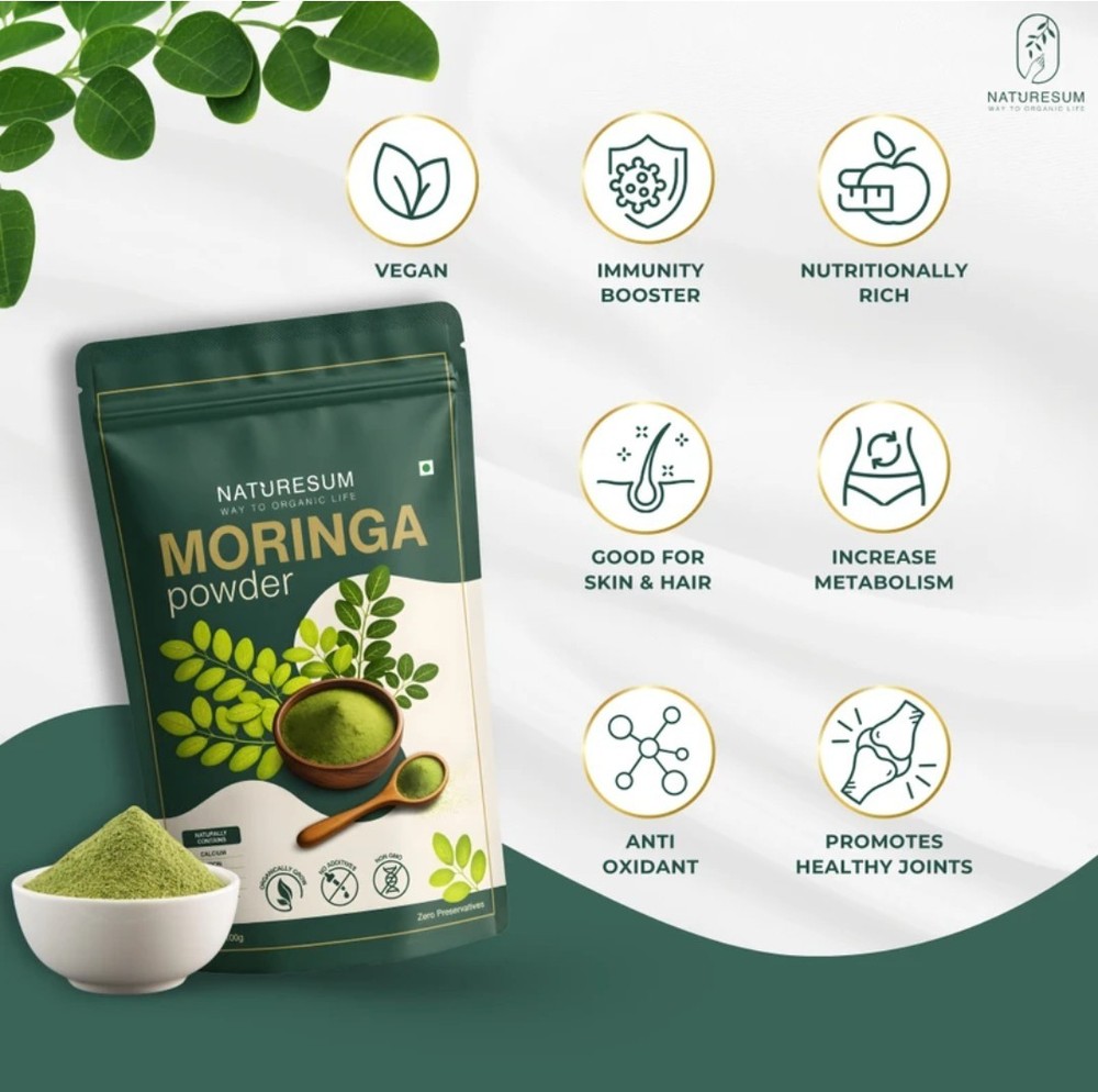 100g Moringa Oleifera Powder | Pure Leaf | Fresh & Finely Milled