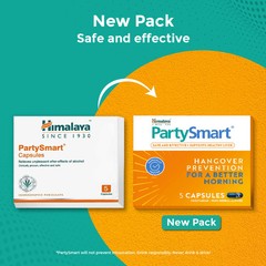 Himalaya PartySmart Capsules 5 Capsules Ayurvedic Herbal Liver Health