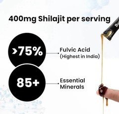 Better Alt Pure Himalayan Shilajit Energy Sticks with Organic Honey, 30 Sticks