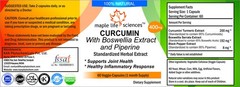CURCUMIN & BOSWELLIA + PIPERINE capsules 400 mg each Pure & high quality