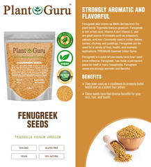 Fenugreek Seeds 1 lb. Non-GMO Trigonella Foenum Graecum Whole Methi Seed