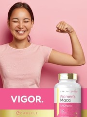 Maca Root Capsules for Women 3200mg | 150 Count | Non-GMO | by Carlyle
