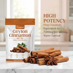 Living Root Ceylon Cinnamon Powder – Livingroot with MCT Oil, Highly Bioavailabl
