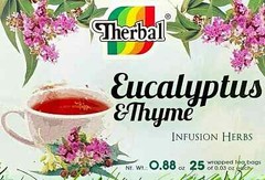 25 Tea bags Eucalyptus & Thyme Tea / Te de Eucalipto Y Tomillo