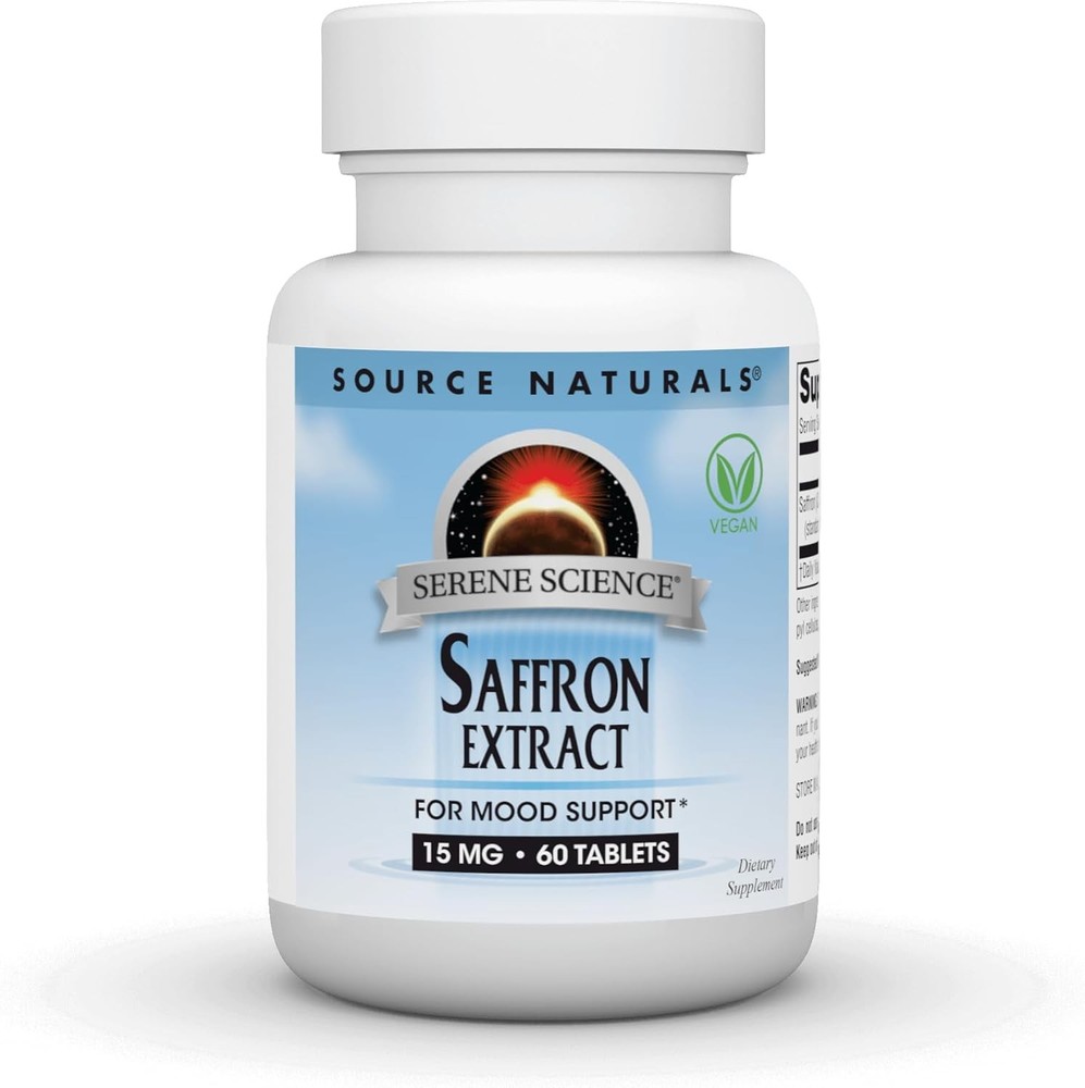 Source Naturals Serene Science Saffron Extract for Mood Support 15 mg 60 Tablet