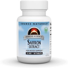 Source Naturals Serene Science Saffron Extract for Mood Support 15 mg 60 Tablet