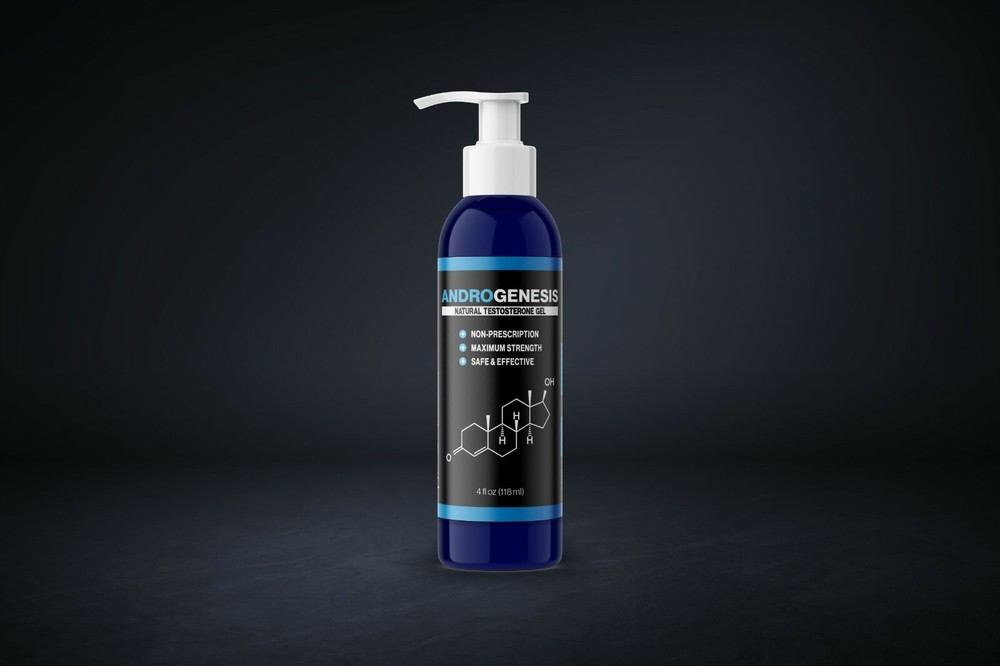 ANDROGENESIS Natural Low-T Support Gel – T Booster for Men – 1 Month Supply
