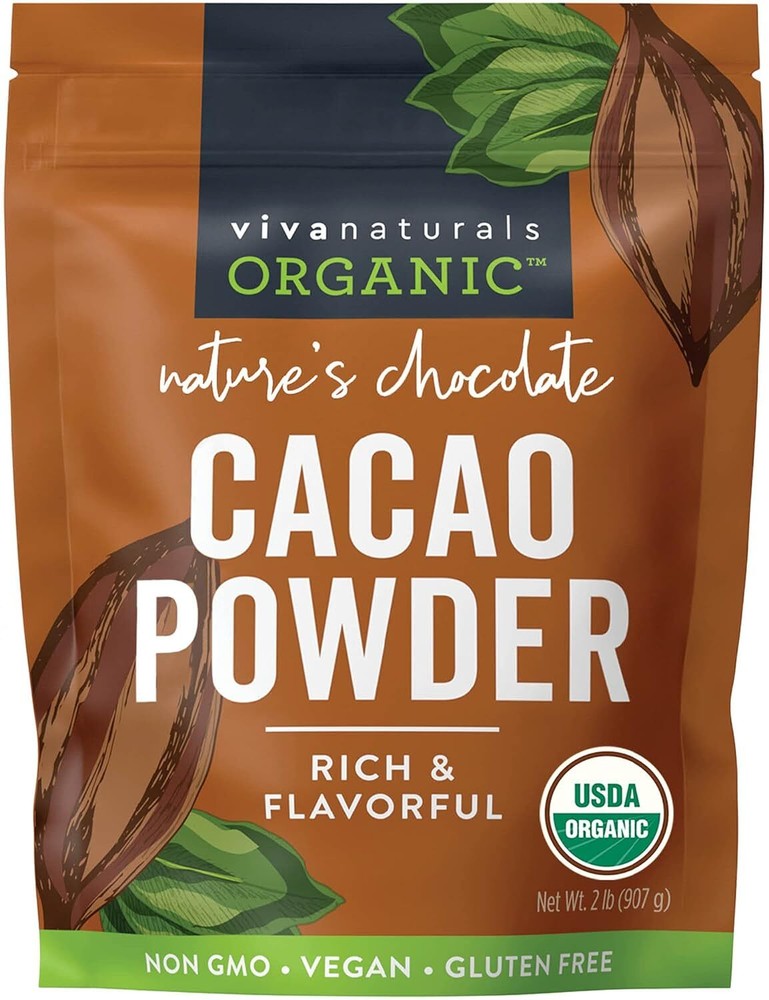 Cacao En Polvo Organico, 2 Libras – Cacao En Polvo Sin Azucar Con Rico Chocol…