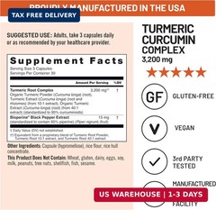NatureWise Turmeric Curcumin Complex 3200 mg with BioPerine for Absorption – Tur