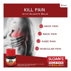 6 x Sloan’s Pain Relief Balm 20gm Kills Pain – |Joint|Body| Knee|Muscles|Pain FS