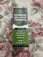 DedicaD brand Soursop Sea Moss Turmeric Liquid Drops – FREE SHIPPING!!!