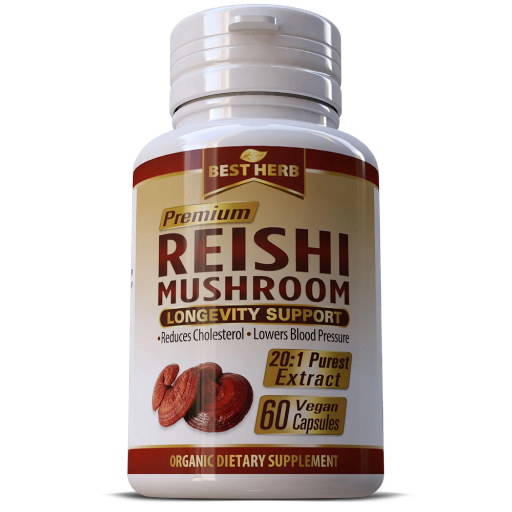 Mushroom Supplement Immune Mental Health Stress Aid Natural Longevity Support