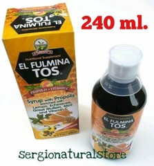 JARABE PARA LA TOS FULMINA TOS COUGH SYRUP 240 ML. EACH PROPOLEO EQUINACEA LEMON