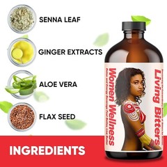 Women Living Bitters-Natural Remedy with Powerful Roots &Herbs-Detox Digestive