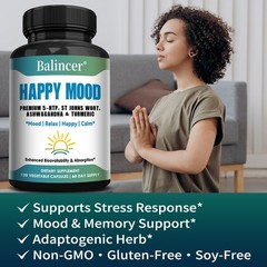 Mood Support Supplement,With 5-Htp,St Johns Wort,Support Stress Response 120caps
