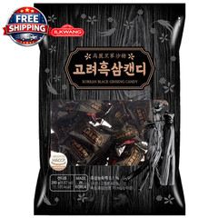 Korean Premium Black Ginseng Candy Hard Candy 280G – Strong Ginseng Taste/Good f