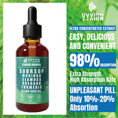 NEW VYXION Soursop Bitters Liquid Drops – Immunity, Liver, Gut Antioxidant &