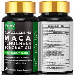 Maca Capsules – Energy & Endurance, Men’s Muscle Health, Testosterone Booster
