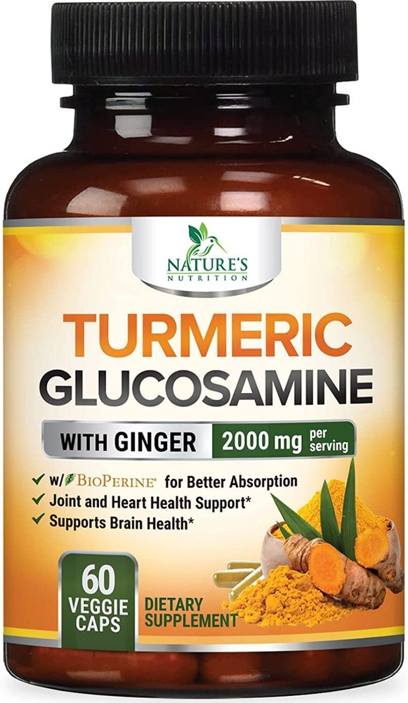 Turmeric Curcumin & Ginger with 95% Curcuminoid & BioPerine Black Pepper 2000mg