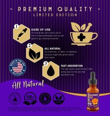 California Poppy Extract – Easy Liquid Drops – Made in the USA