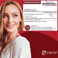 Berberine + Ceylon Cinnamon – Heart Health, Cholesterol and Blood Sugar Support
