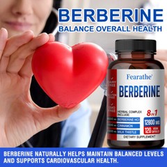 Premium Berberine HCL Extract 12800 Mg, Healthy Cholesterol, Anti-Infammatory