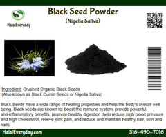 Black Cumin Seed POWDER Groud Pure Natural NIGELLA SATIVA Semilla Comino 8oz JAR