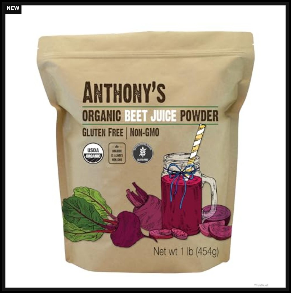 Organic Beet Root Powder 1 lb Gluten Free Non GMO Vegan Friendly USDA Caffeine