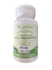 Rite Aid Standardized Saw Palmetto-160mg 50 Softgels~NEW! Exp 10/2025
