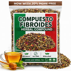 FIBROID TEA – Organic Herbal Blend for Hormonal Balance & Uterine Tissue Health,