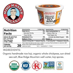 Chickpea Miso Paste – Non-GMO, Kosher & Versatile for All Dishes – 16 oz