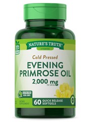 Evening Primrose Oil | 2000mg | 60 Softgels | Cold Pressed | by Nature’s Truth