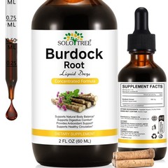 Burdock Root Liquid Extract | Alcohol-Free, Vegan, Non-GMO, Gluten-Free | 60ML