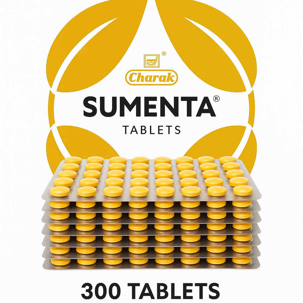 10X Charak Sumenta 300 Tabs For Stress & Calm – Long Expiry Free Shipping