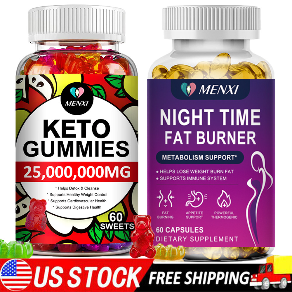 Keto Gummies Advanced Ketone Weight Loss Night Time Fat Burner Supplement NEW