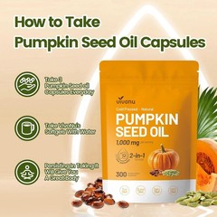 Aceite de Semilla de Calabaza con Saw Palmetto 3000mg Próstata y Cabello