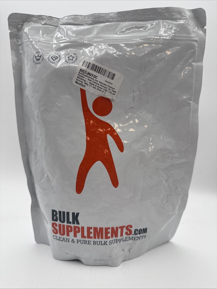 BulkSupplements Activated Charcoal Powder – Teeth Whitening -Vegan & Gluten-Free