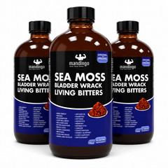 Sea Moss Bladder Wrack Living Bitters 16 oz Herbal Blend Liquid