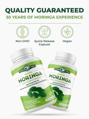 PURA VIDA MORINGA Capsules Single Origin Moringa Powder Organic. Pure Moringa