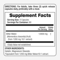 FITO MEDIC’S Lab | Bitter Melon | Capsules | 1 Count (Pack of 1)
