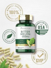 Bitter Melon Capsules | 180 Count | Non-GMO & Gluten Free Extract | by Carlyle