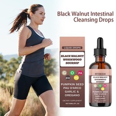 Walnut Black Wormwood Soursop Drops , Pumpkin Seed , Garlic , Oregano , 60 AMK