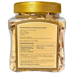 Premium Astragalus Root Tea Slices, Huangqi (黄芪茶) – 14.11Oz (400G) – Pure & N…