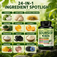 SOURSOP Capsule – Digestion & Immune Support, Antioxidant Support